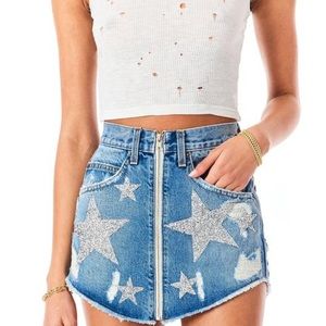 CARMAR Denim star skirt